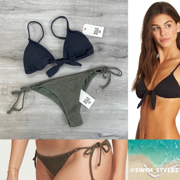 ☀️BILLABONG☀️ SWEET SANDS TRI TIE SIDE BIKINI SET - Picture 1 of 13